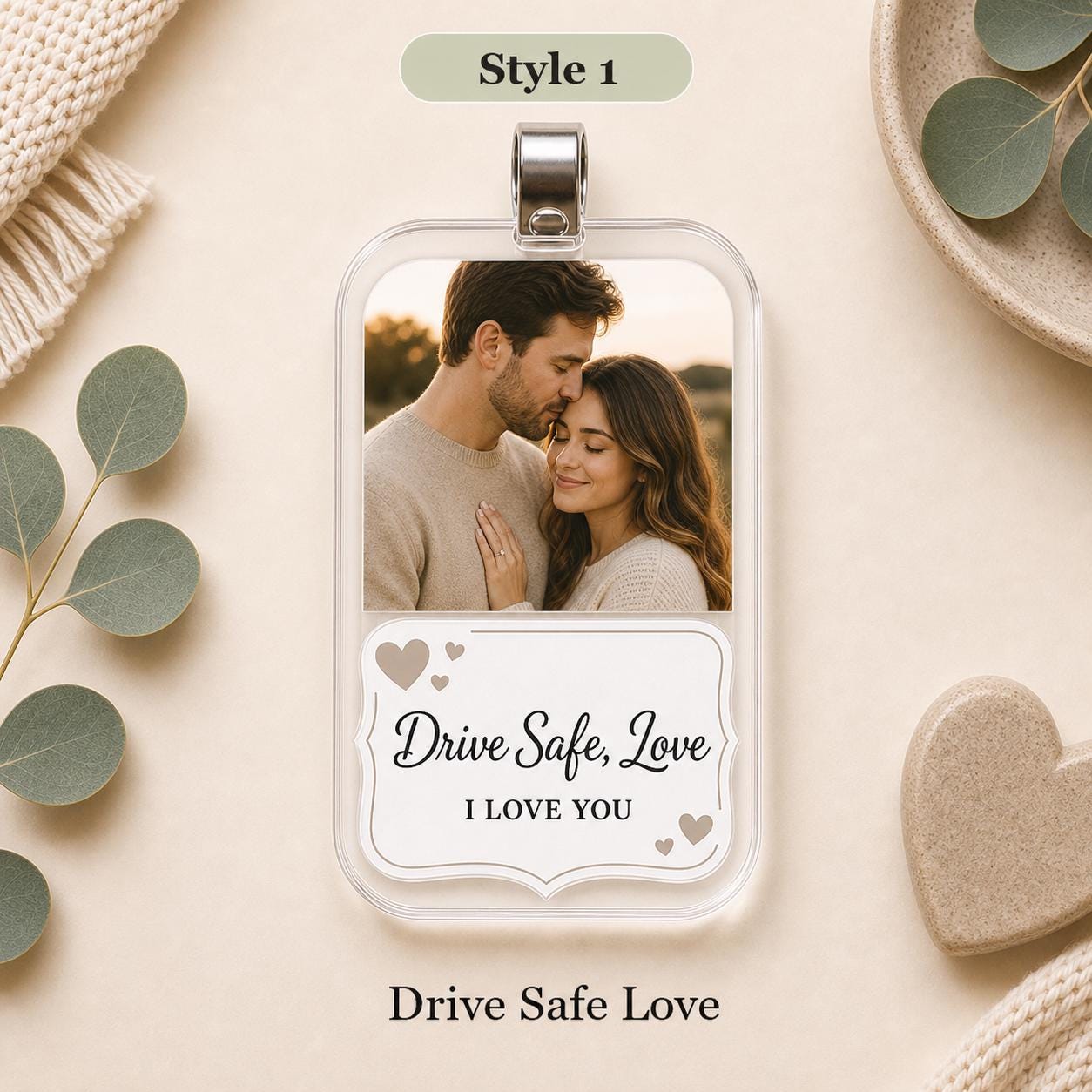 Drive Safe I Love You Visor Clip