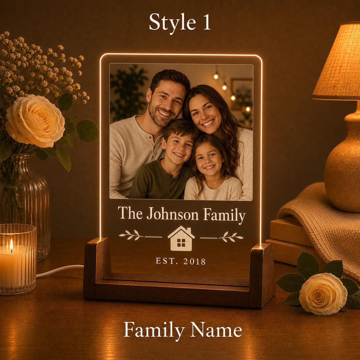 Family Photo Acrylic Plaque
