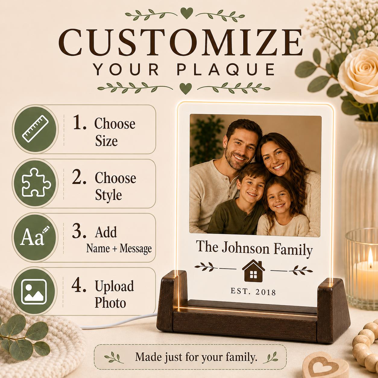 Family Photo Acrylic Plaque