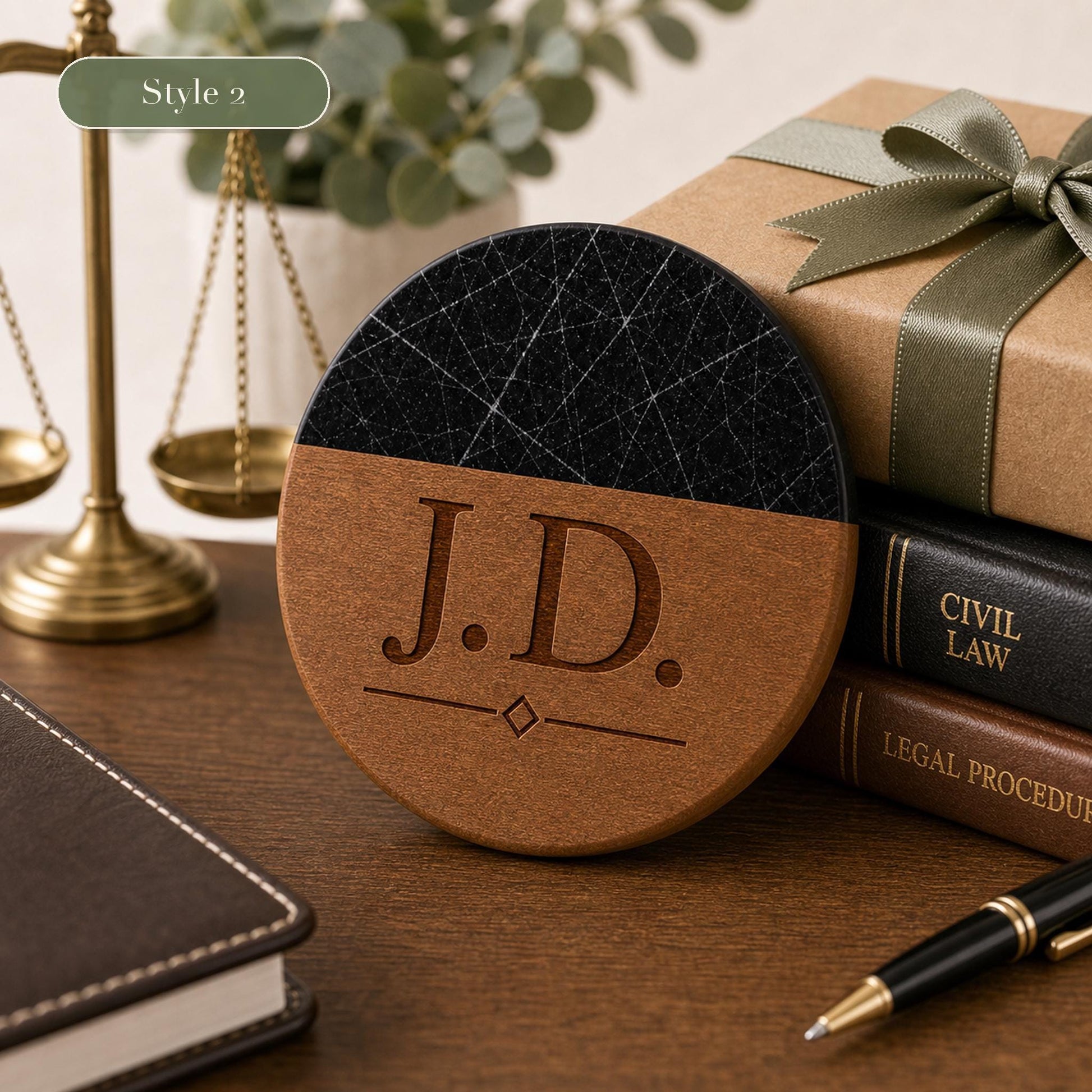 Lawyer Marble & Wood Coasters product image 6