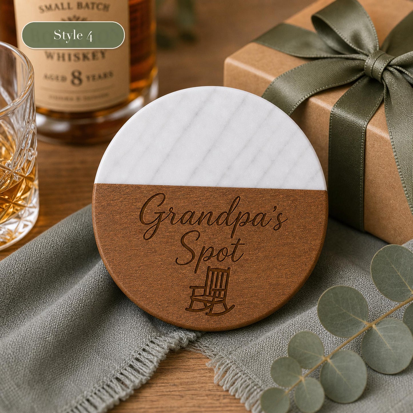 Marble & Wood Coasters for Dad product image 8