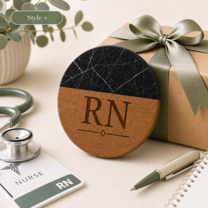 Nurse Marble & Wood Coasters product image 6
