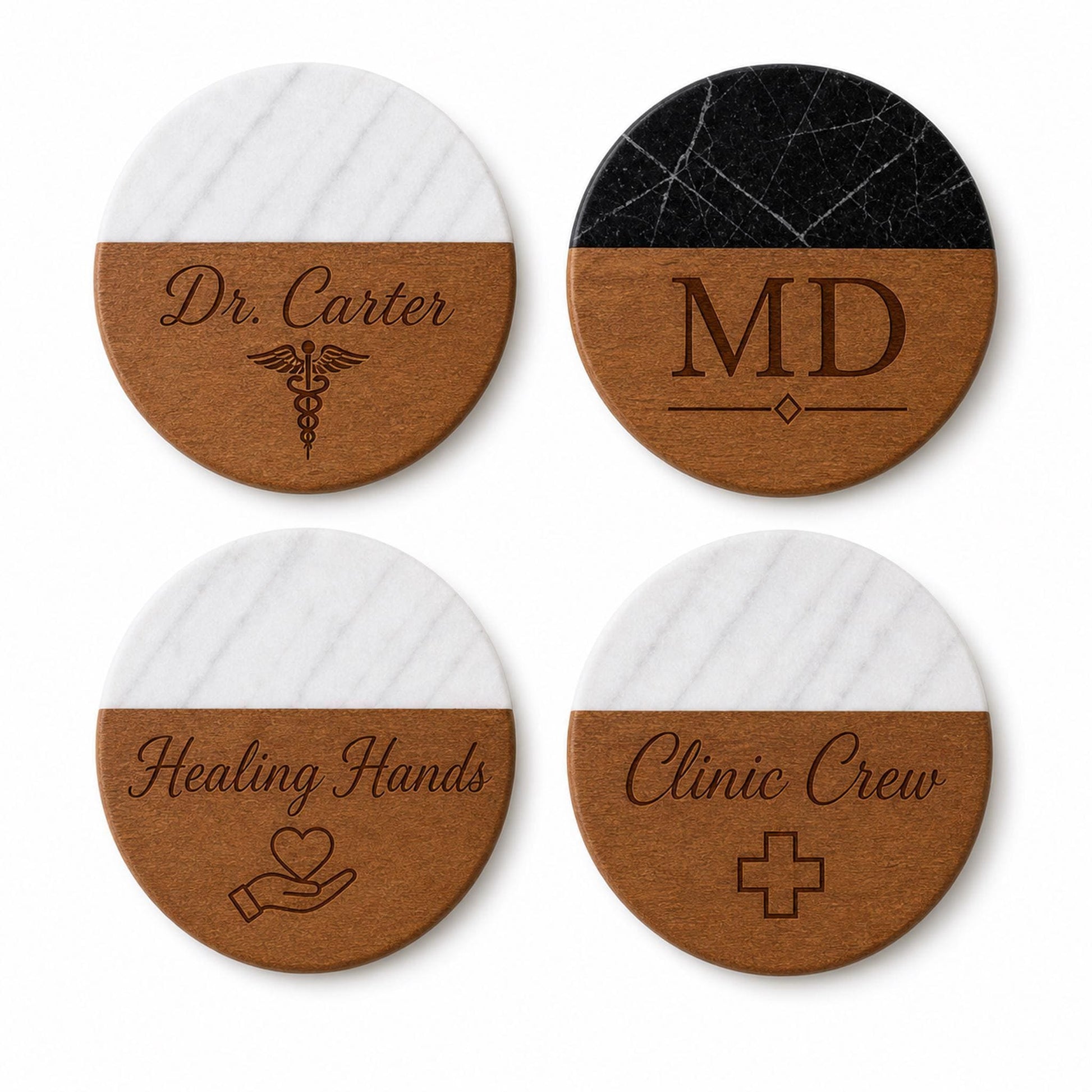 Doctor Marble & Wood Coasters product image 2