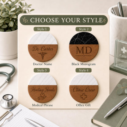 Doctor Marble & Wood Coasters product image 3