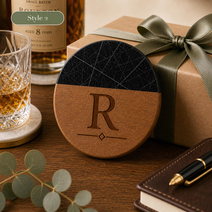 Retirement Marble & Wood Coasters product image 6