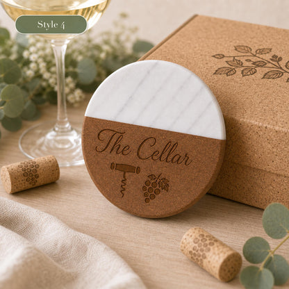 Wine Marble & Wood Coasters product image 8