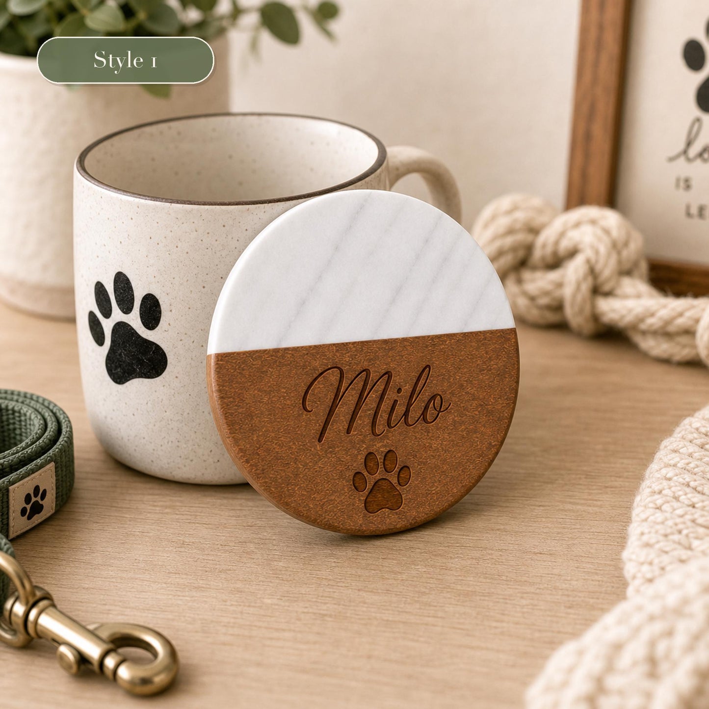 Pet Marble & Wood Coasters product image 5