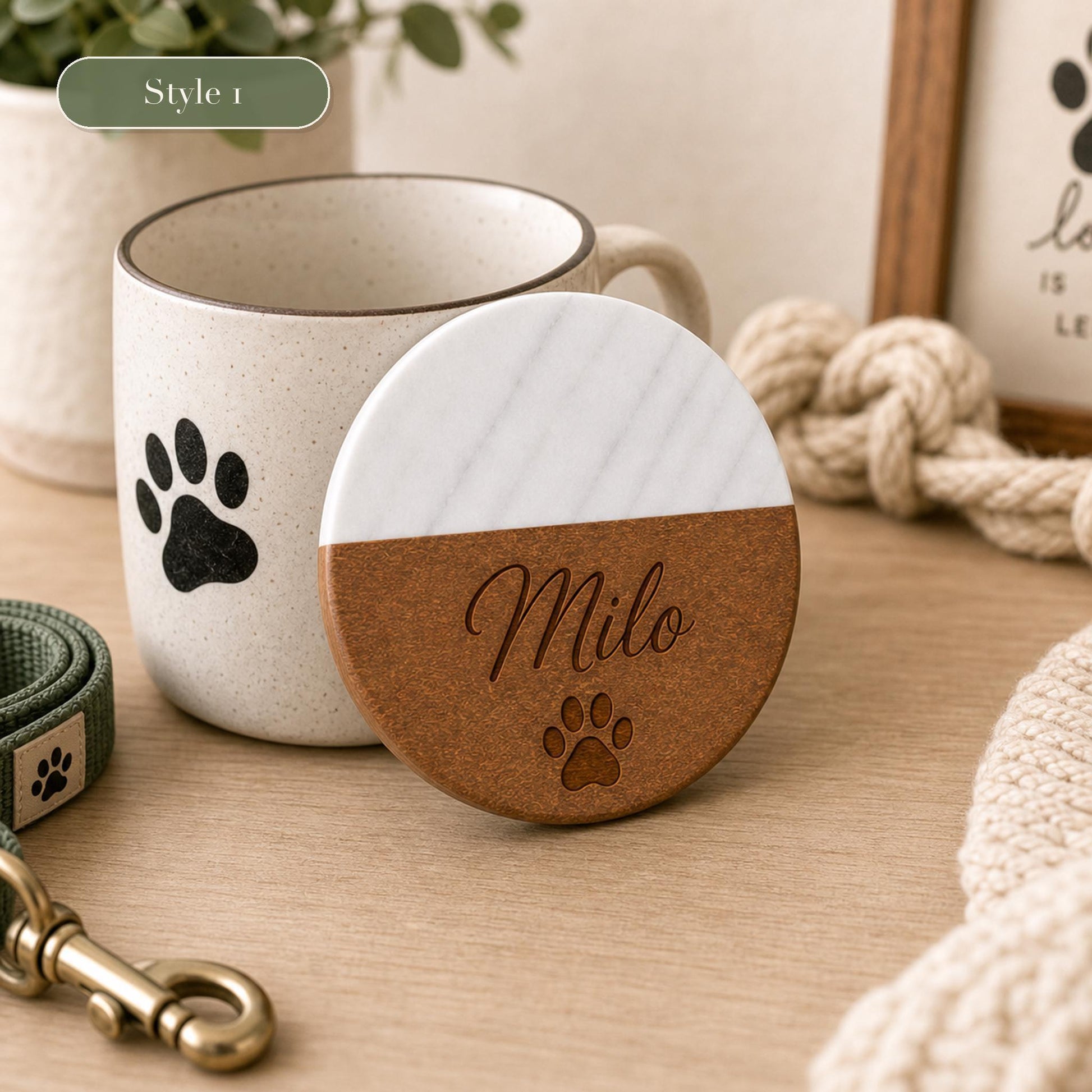 Pet Marble & Wood Coasters product image 5