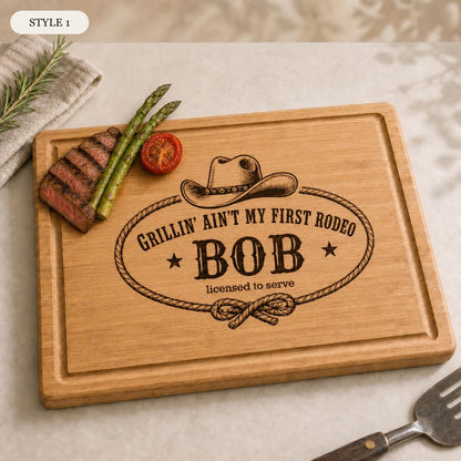 Cowboy BBQ Bamboo Cutting Board product image 9