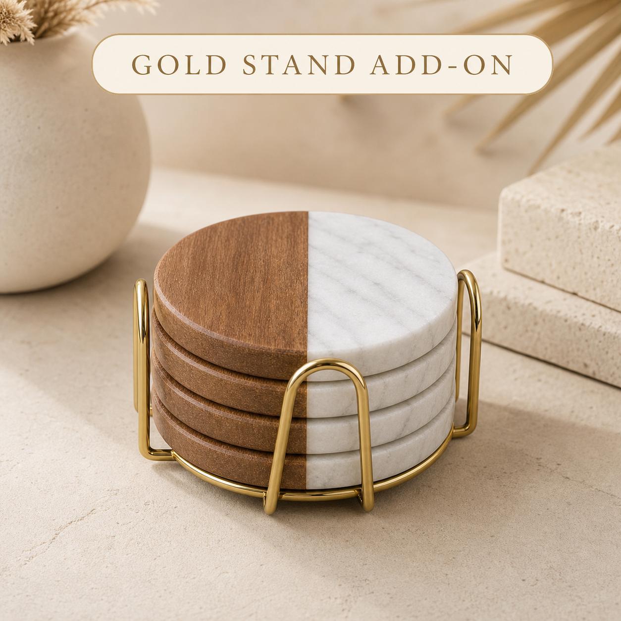 Mountain Cabin Marble & Wood Coasters product image 10