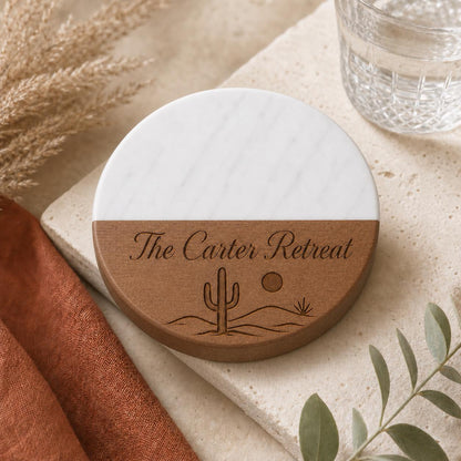 Desert House Marble & Wood Coasters product image 8