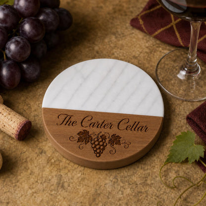 Wine Country Marble & Wood Coasters product image 8