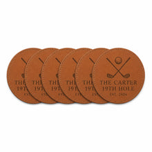 Golf Leatherette Coasters