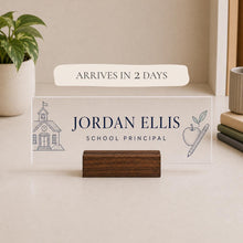 Principal Acrylic Nameplate