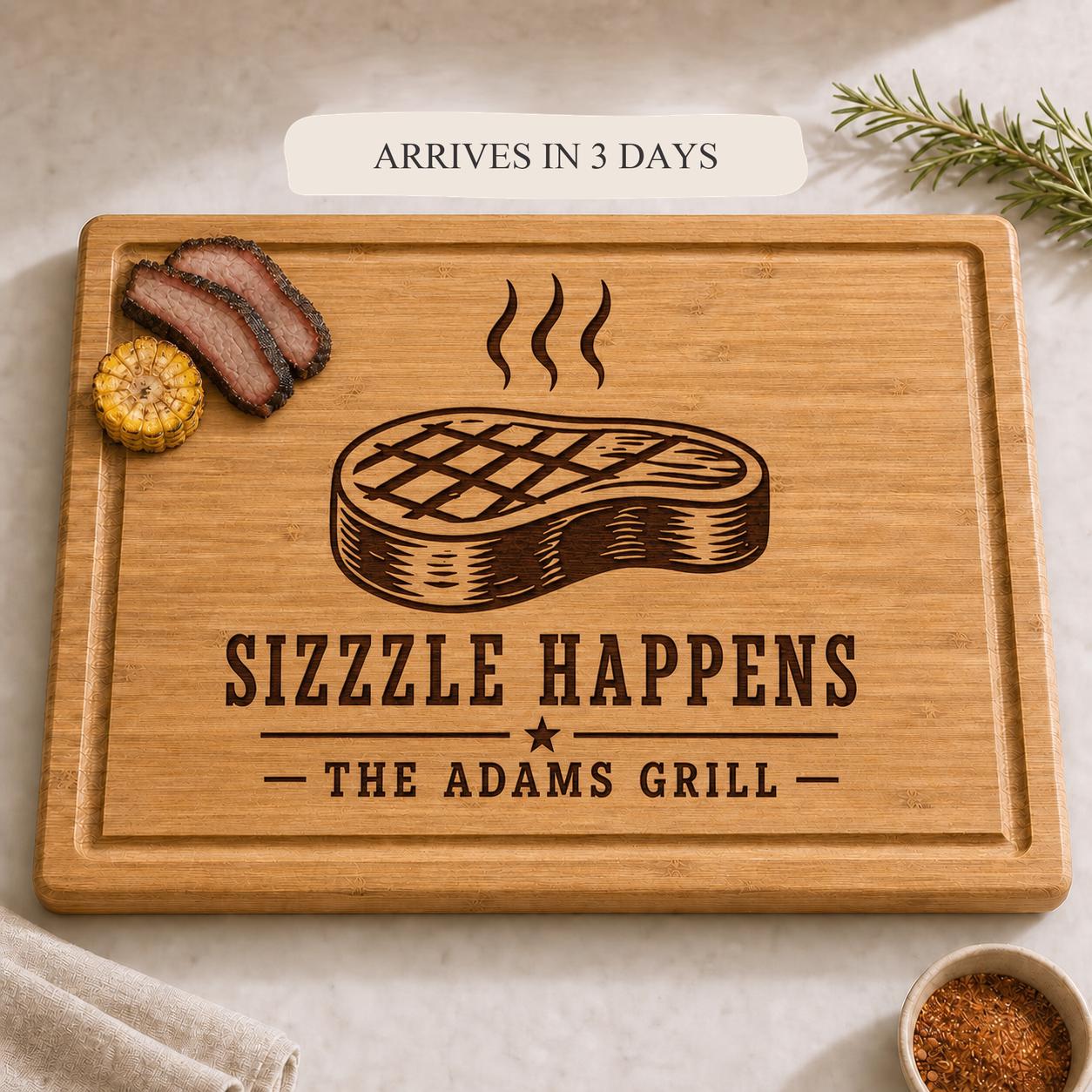 Backyard BBQ Cutting Board