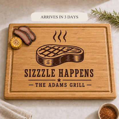 Backyard BBQ Cutting Board