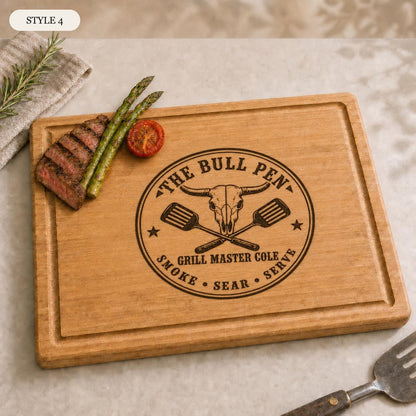 Cowboy BBQ Bamboo Cutting Board product image 12