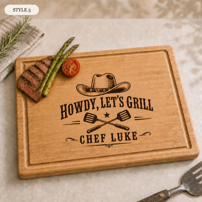 Cowboy BBQ Bamboo Cutting Board product image 13