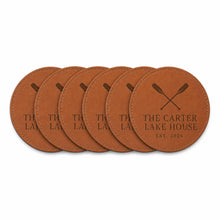 Lake House Leatherette Coasters