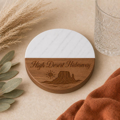 Desert House Marble & Wood Coasters product image 7