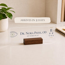 Optometrist Acrylic Nameplate