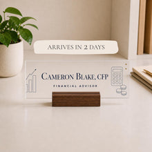 Financial Advisor Acrylic Nameplate