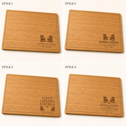 Grandparents Bamboo Cutting Board product image 3