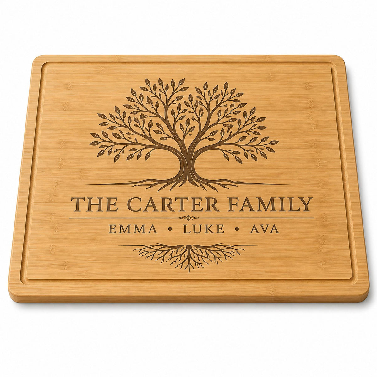 Family Tree Bamboo Cutting Board product image 2