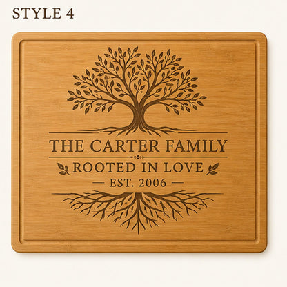 Family Tree Bamboo Cutting Board product image 7