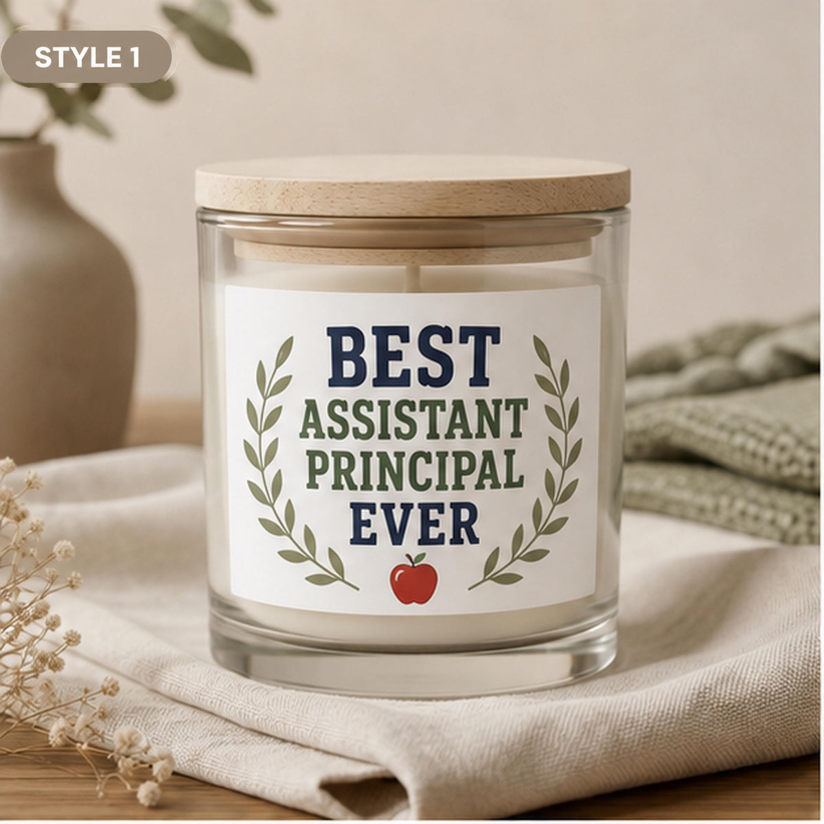 Style 1 Best Assistant Principal Ever candle
