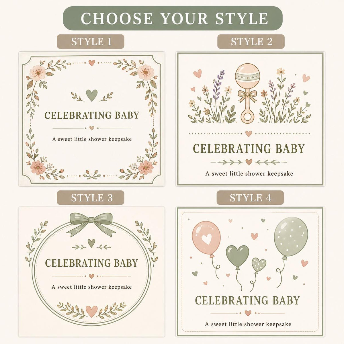 Baby Shower — style picker