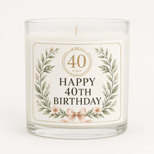 40th Birthday Candle
