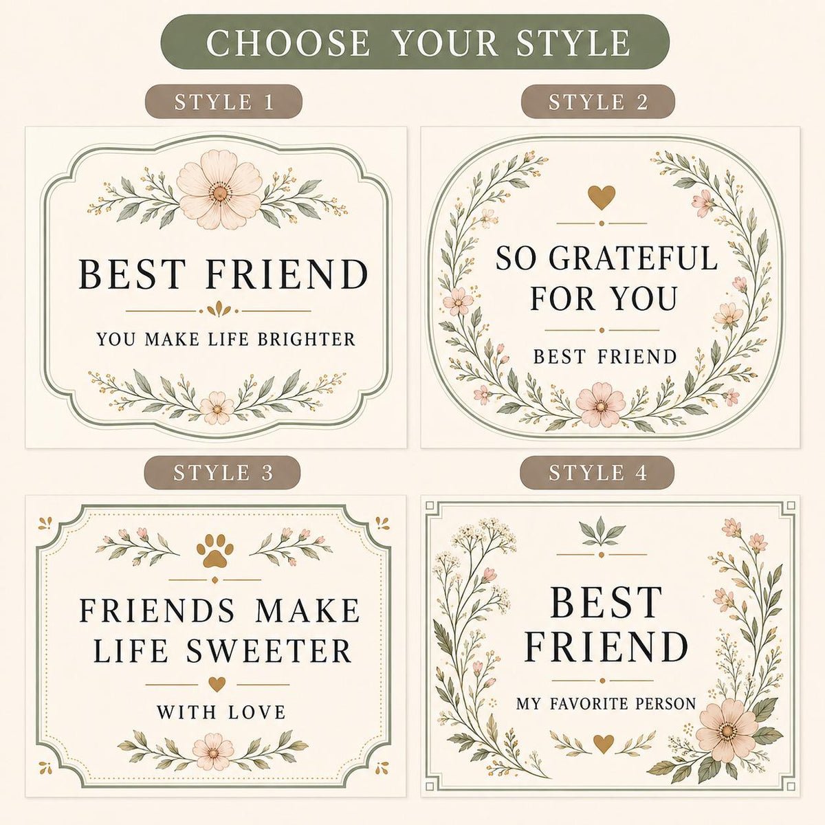 Best-Friend Appreciation Candle — style picker