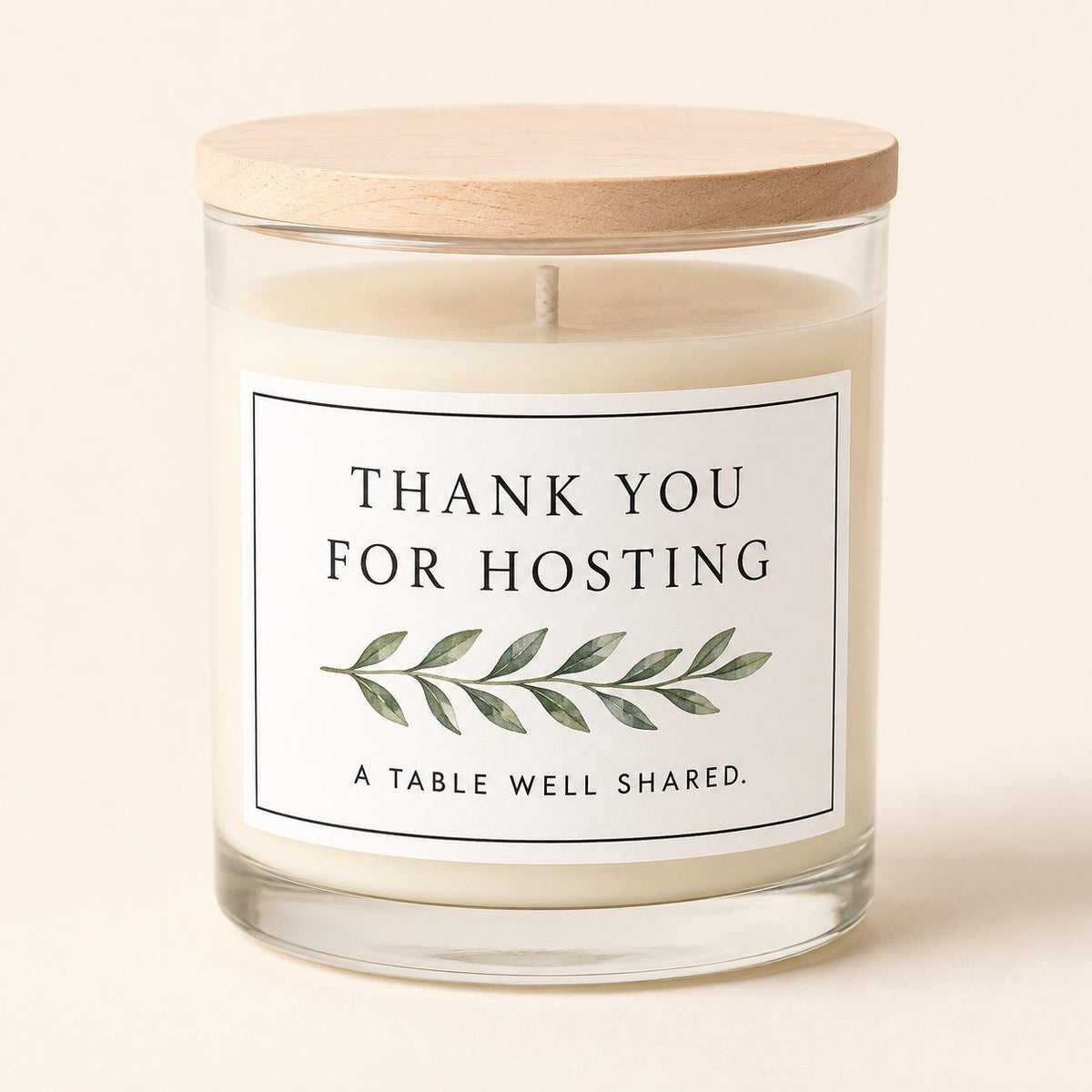 Dinner Party Hostess Thank-You Candle — buyable catalog