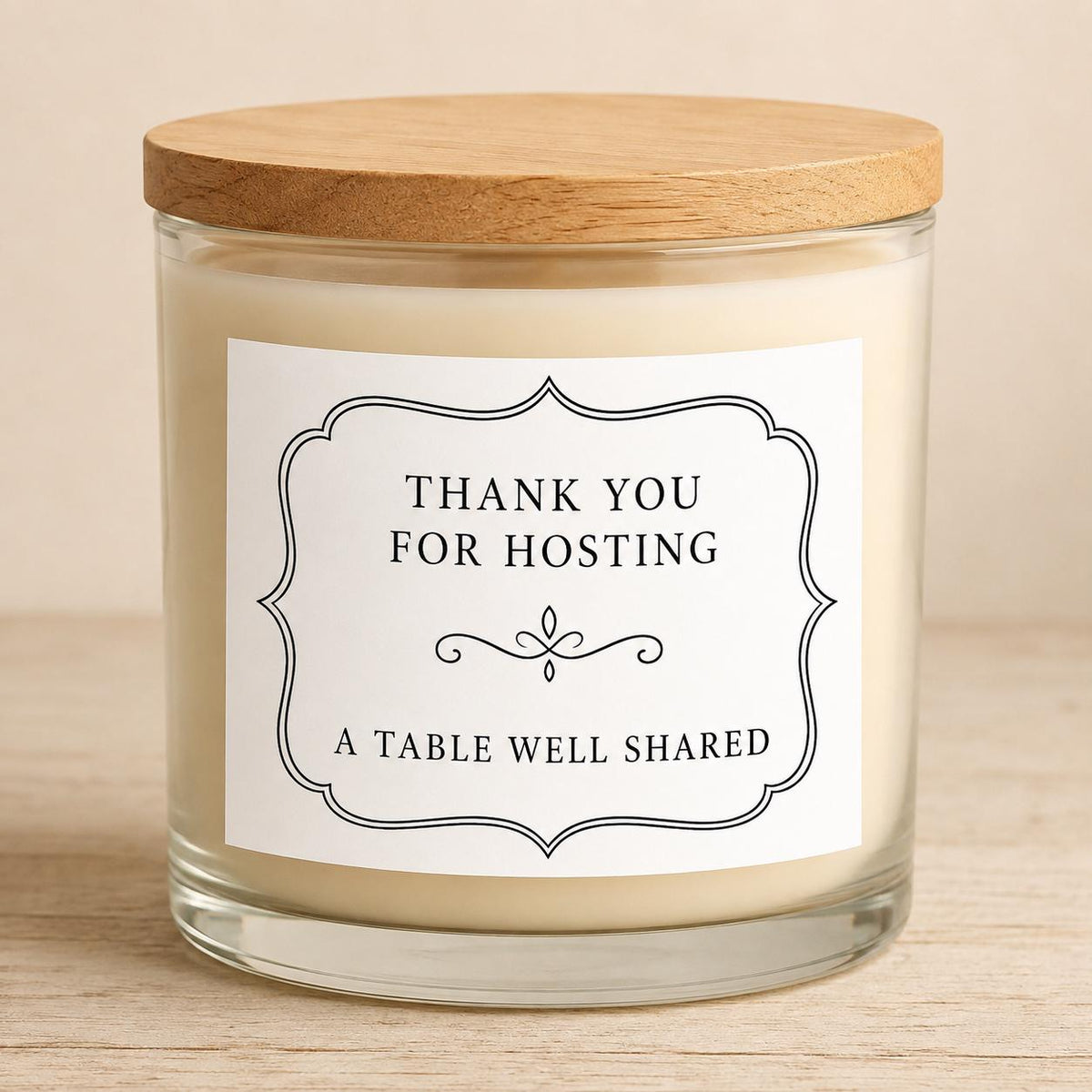 Dinner Party Hostess Thank-You Candle — staged image 3