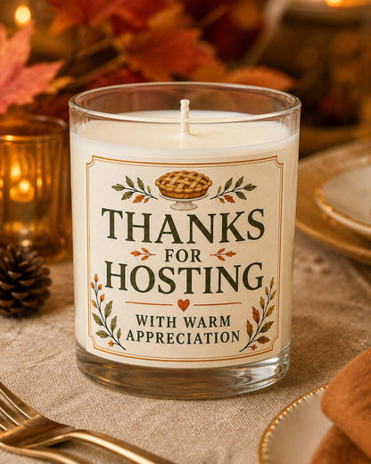 Friendsgiving hostess candle — Style 3