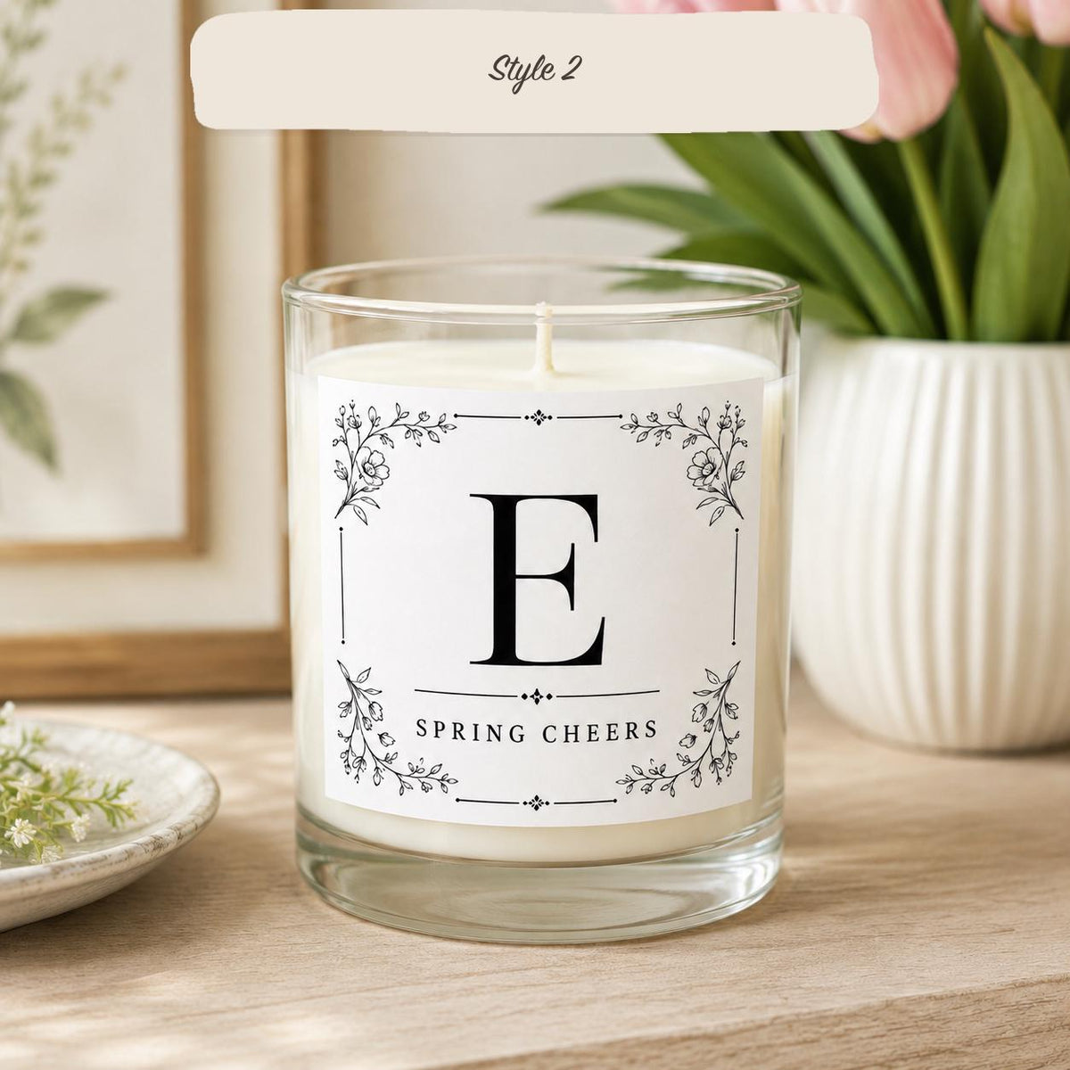 Easter hostess gift candle — Style 2