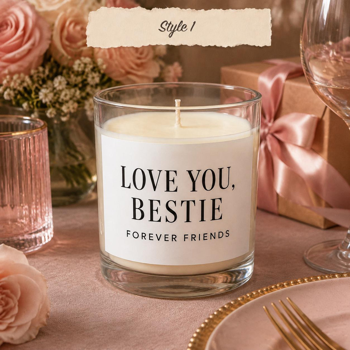 Galentine’s Day best-friend candle — Style 1