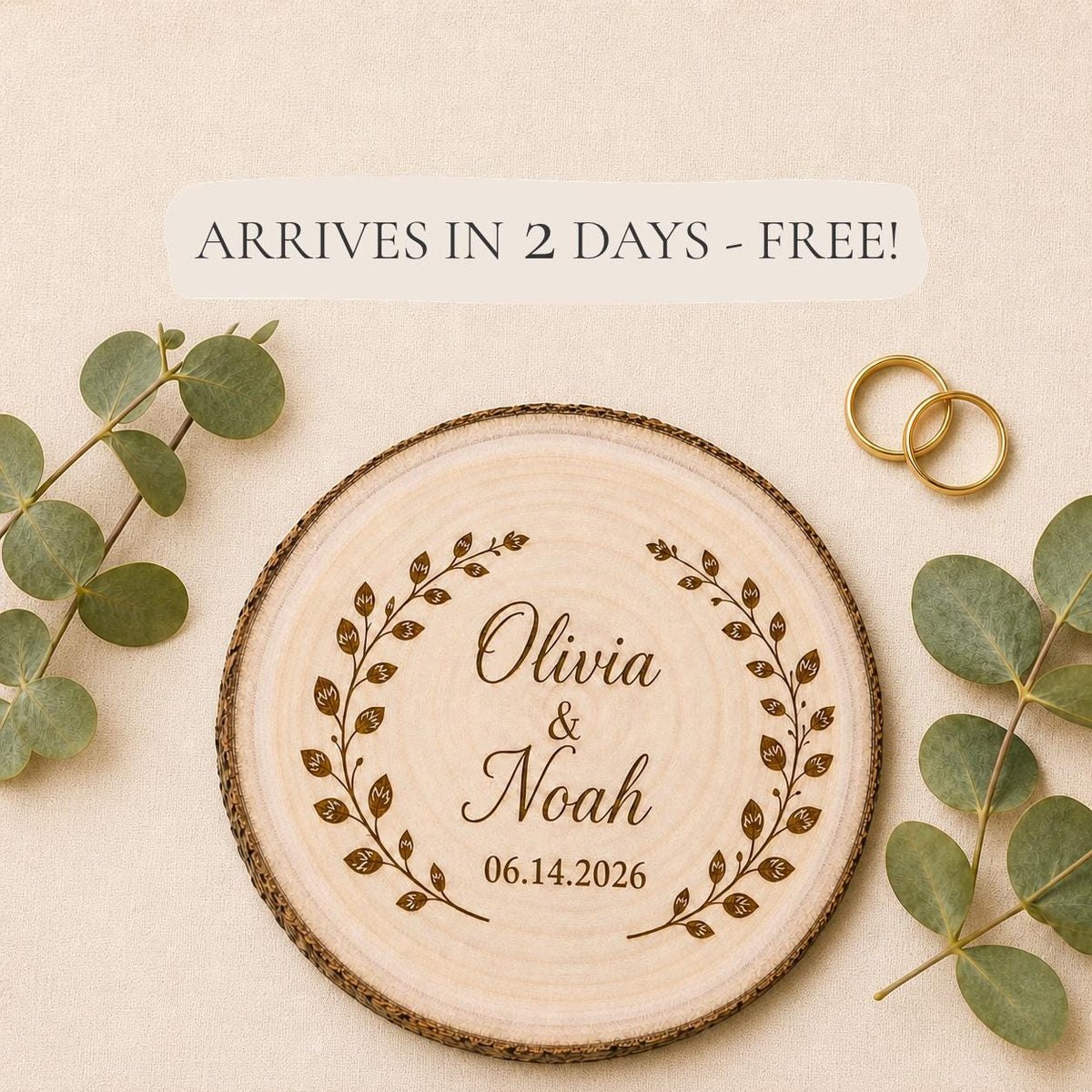 Wedding Wood Slice