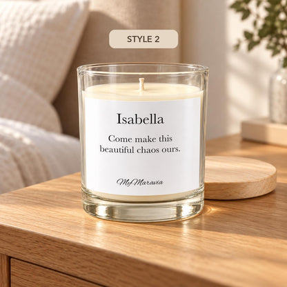 Bridesmaid Proposal Candle