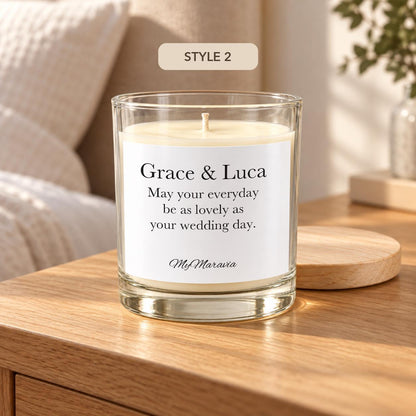 Newlywed Candle Gift