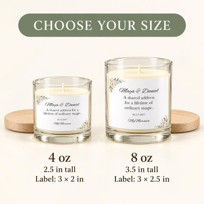 Newlywed Candle Gift