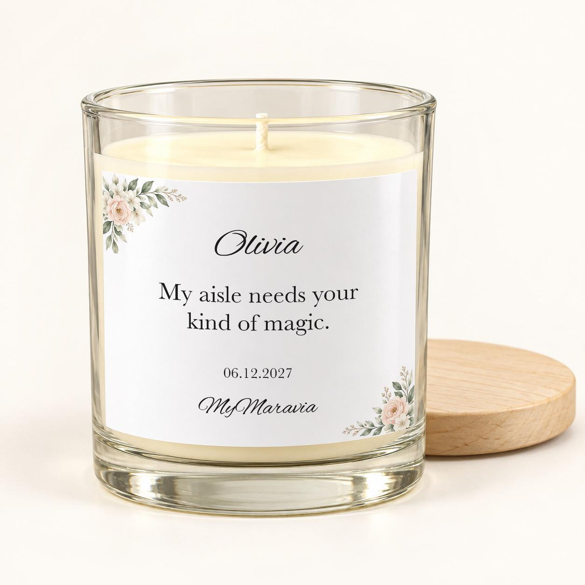 Bridesmaid Proposal Candle