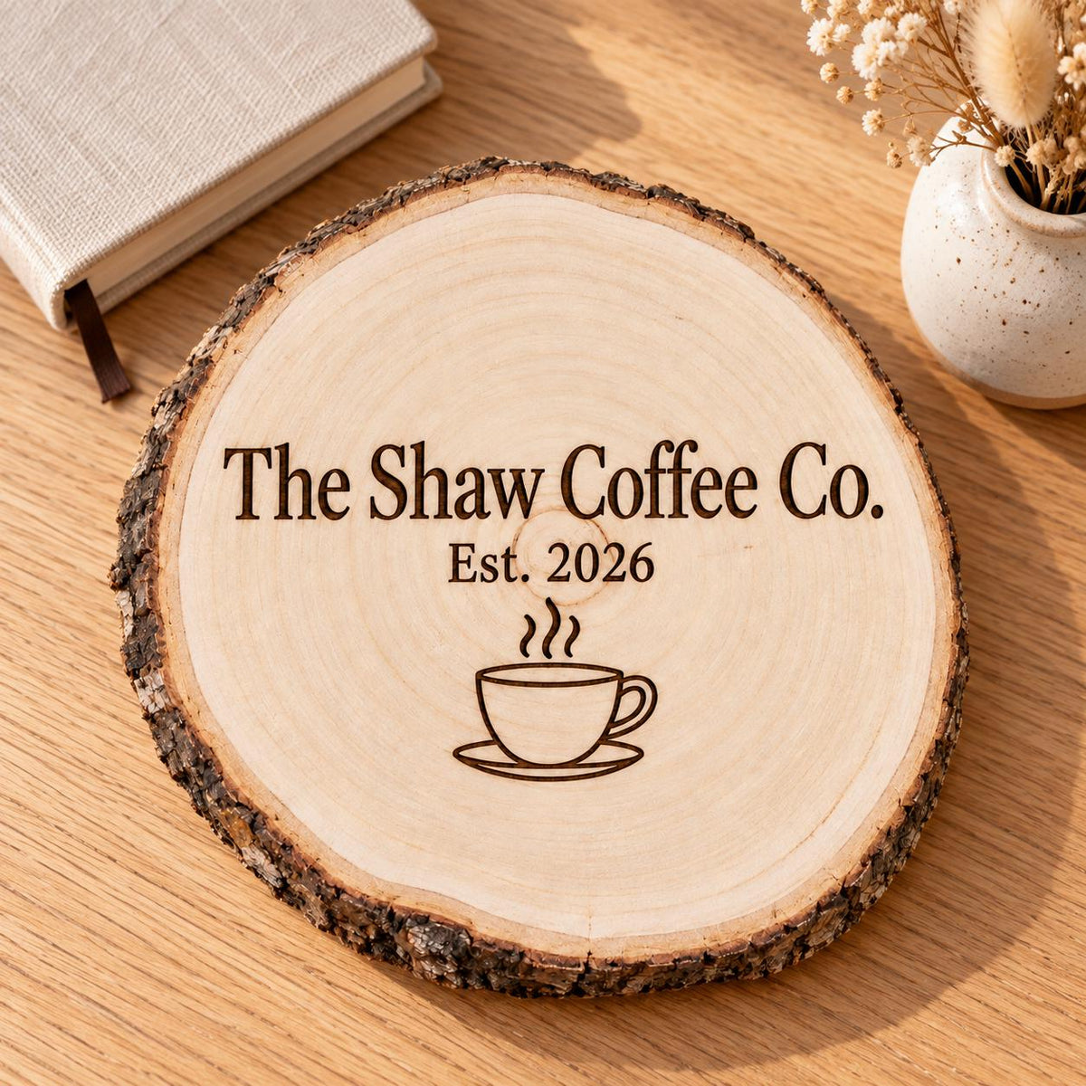 Home Bar and Coffee Station personalized wood sign: book lifestyle