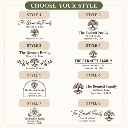 Adoption Celebration personalized engraved wood slice. Eight available design styles.