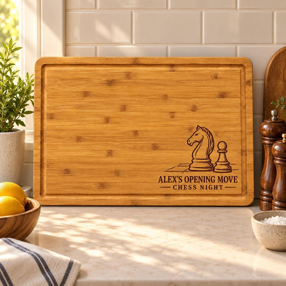 Chess Night Cutting Board product image 5