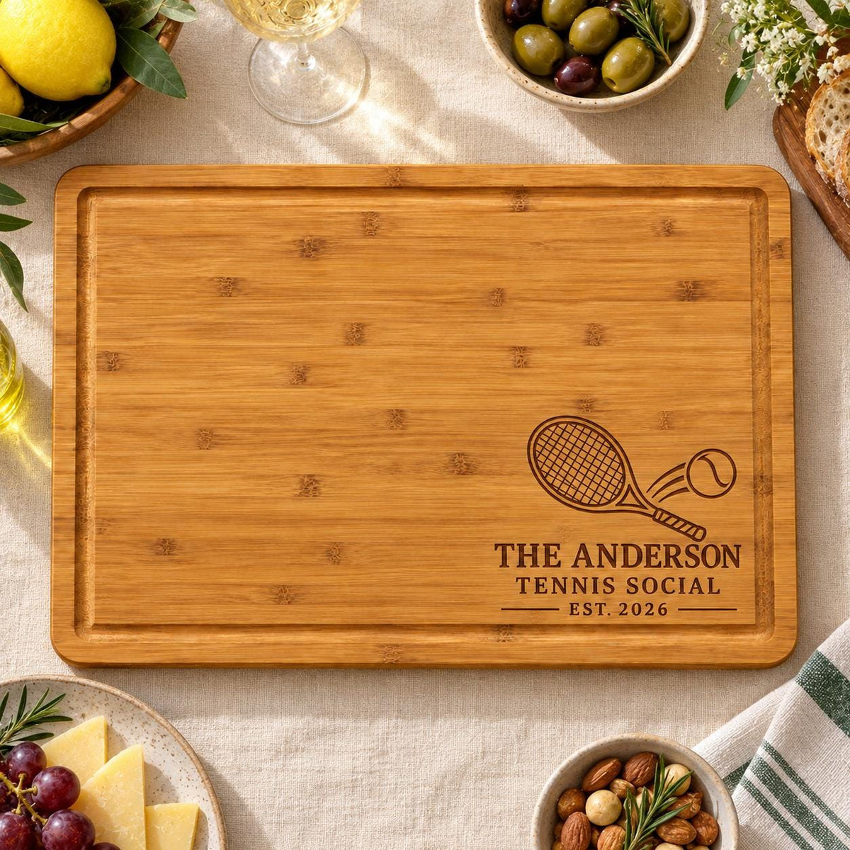Tennis Social Cutting Board product image 6