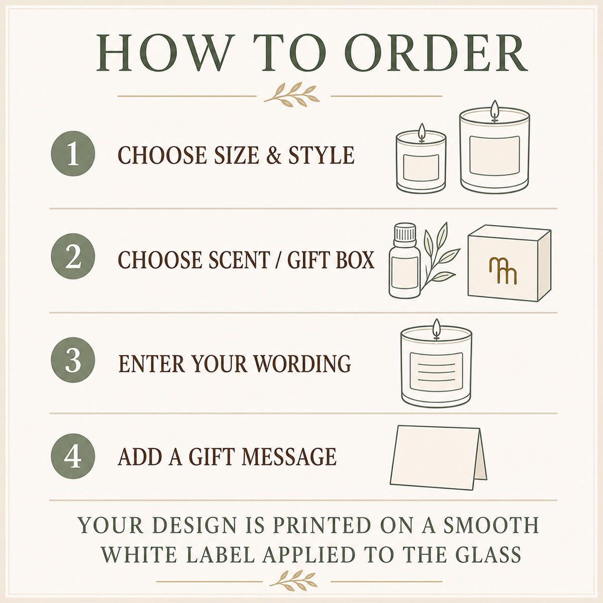 How to order a personalized boss candle