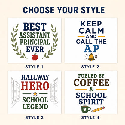Choose your style guide with four school administrator designs