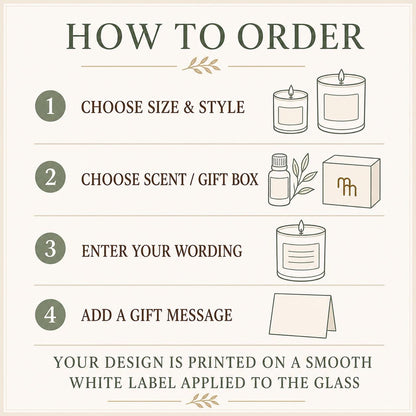 How to order a personalized school administrator candle
